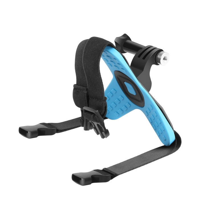PULUZ Motorcycle Helmet Chin Strap Mount for GoPro, DJI Osmo Action and Other Action Cameras(Blue) - HoMEdemic™ 