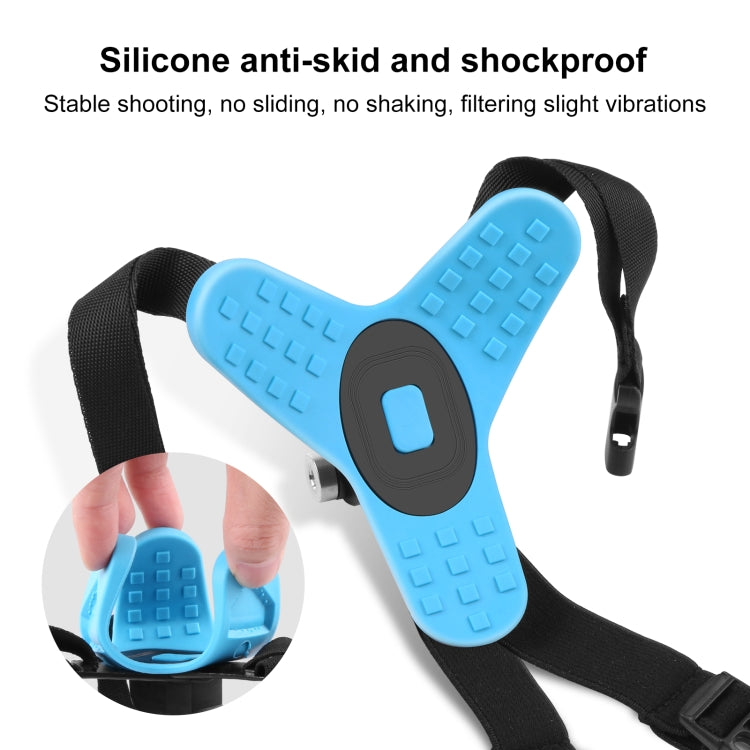 PULUZ Motorcycle Helmet Chin Strap Mount for GoPro, DJI Osmo Action and Other Action Cameras(Blue) - HoMEdemic™ 