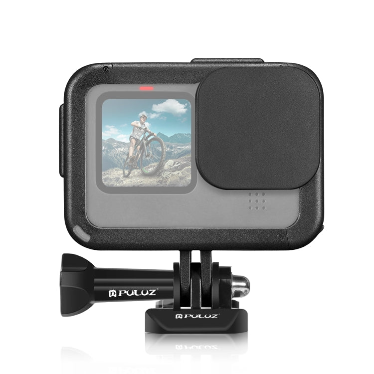 PULUZ Chargeable PA Frame Mount Cage with Cold Shoe Base Slot for GoPro HERO13 Black /12 Black /11 Black /11 Black Mini /10 Black /9 BlackBlack) - HoMEdemic™ 