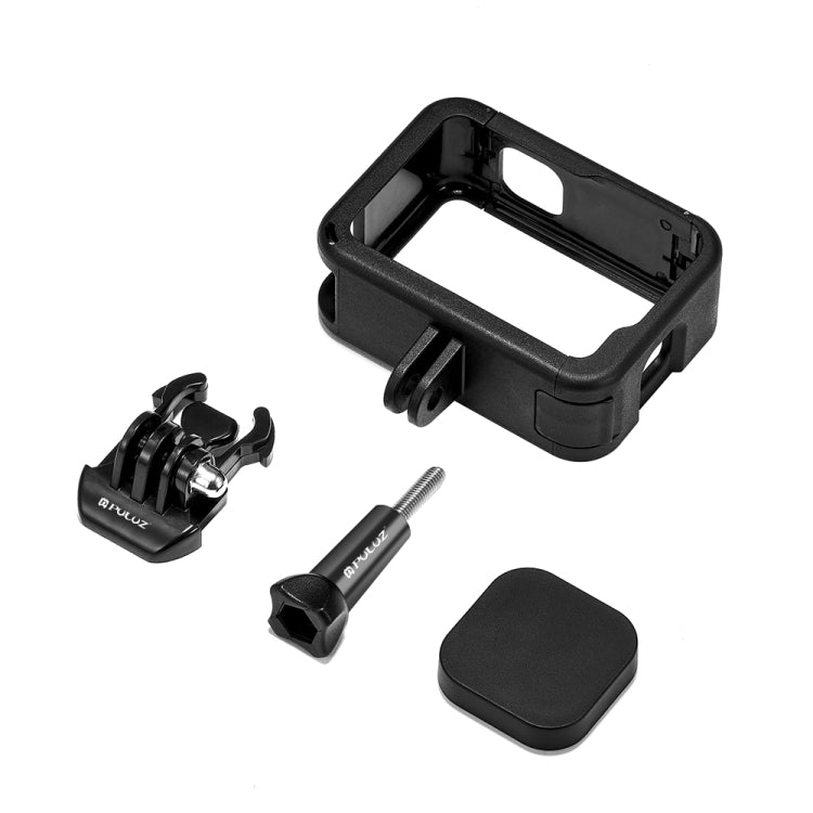 PULUZ Chargeable PA Frame Mount Cage with Cold Shoe Base Slot for GoPro HERO13 Black /12 Black /11 Black /11 Black Mini /10 Black /9 BlackBlack) - HoMEdemic™ 