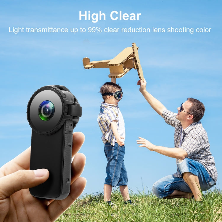 PULUZ Upgrade Lens Guard Protective Glass Cover for Insta360 One X2(Black) - HoMEdemic™ 
