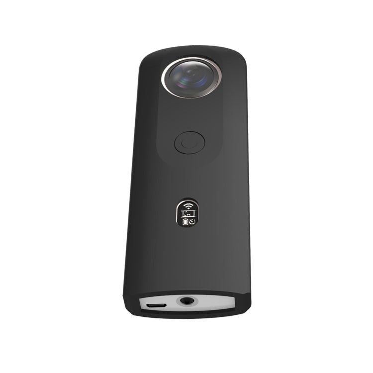PULUZ Silicone Protective Case with Lens Cover for Ricoh Theta SC2 360 Panoramic Camera(Black) - HoMEdemic™ 