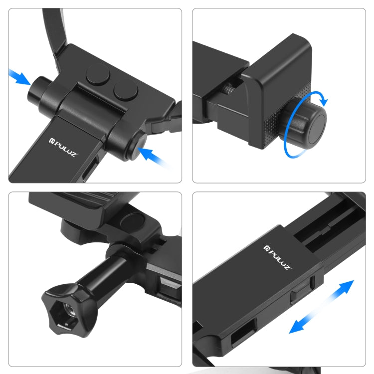 PULUZ Lazy Adjustable Neck Bracket for GoPro Action Camera Smartphones (Black) - HoMEdemic™ 