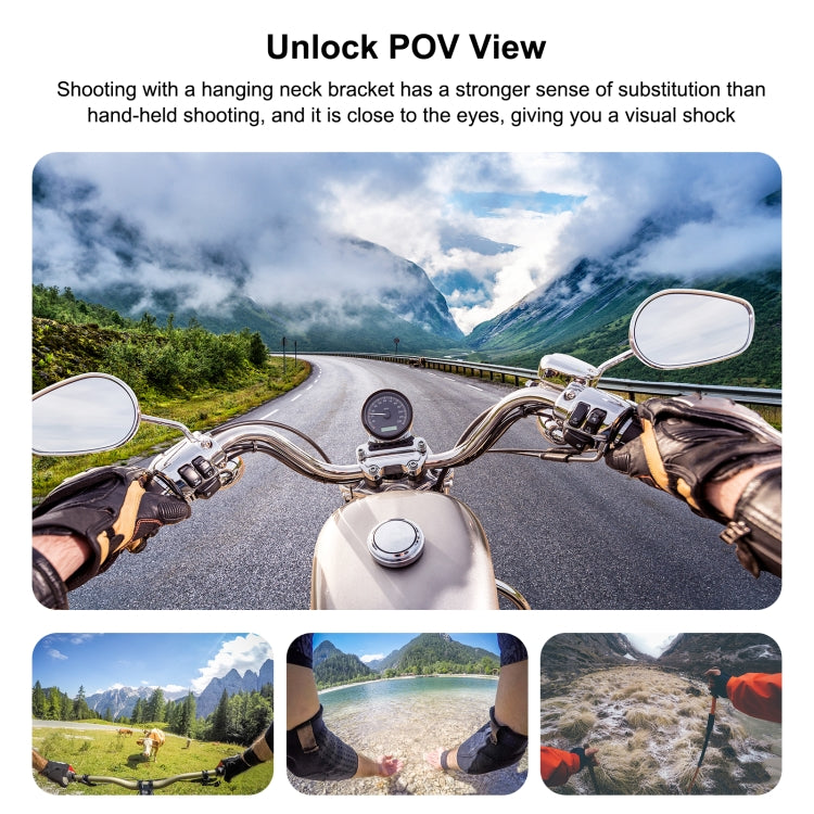 PULUZ Lazy Adjustable Neck Bracket for GoPro Action Camera Smartphones (Black) - HoMEdemic™ 