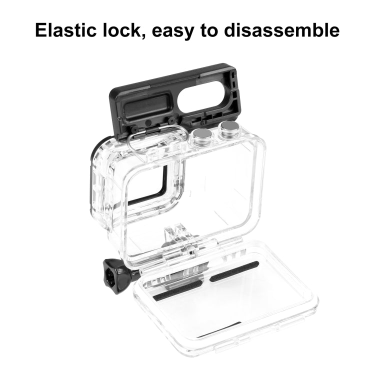 PULUZ 60m Underwater Depth Diving Case Waterproof Camera Housing for Insta360 One RS 4K Edition(Transparent) - HoMEdemic™ 