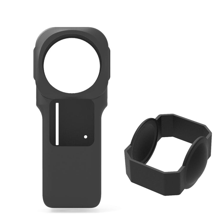 PULUZ Silicone Protective Case with Lens Cover for Insta360 One RS 1-Inch 360 Edition(Black) - HoMEdemic™ 