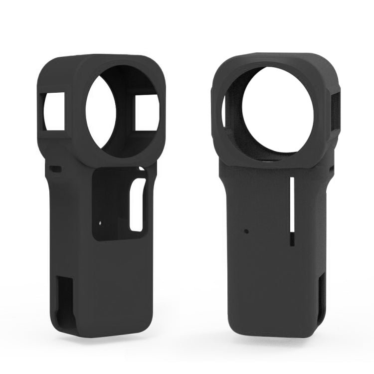 PULUZ Silicone Protective Case with Lens Cover for Insta360 One RS 1-Inch 360 Edition(Black) - HoMEdemic™ 