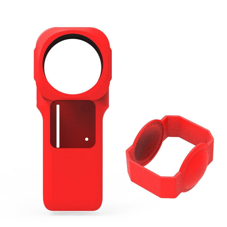 PULUZ Silicone Protective Case with Lens Cover for Insta360 One RS 1-Inch 360 Edition(Red) - HoMEdemic™ 