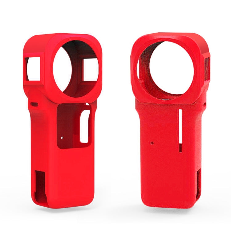 PULUZ Silicone Protective Case with Lens Cover for Insta360 One RS 1-Inch 360 Edition(Red) - HoMEdemic™ 