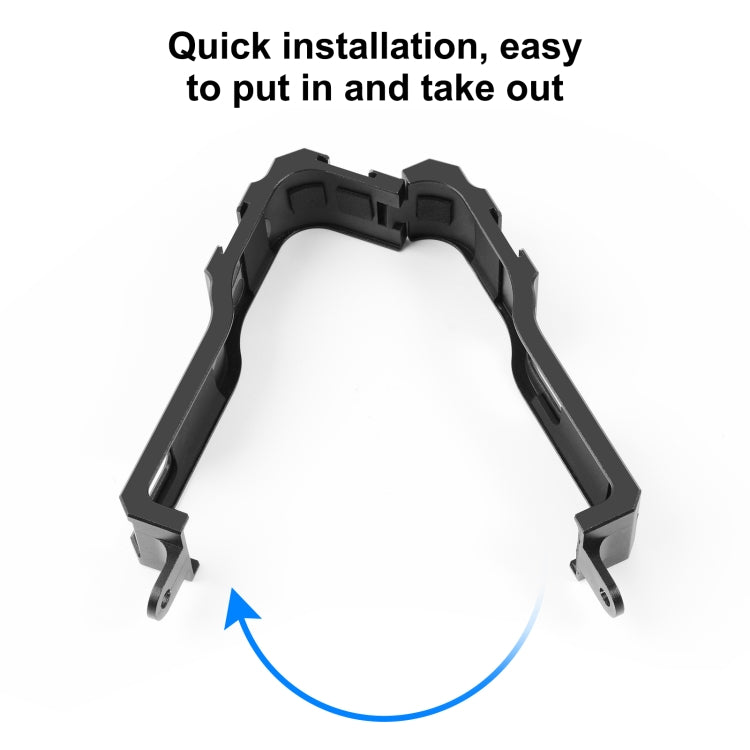 PULUZ Protective Cage Rig Housing Frame with Cold Shoe for Insta360 ONE RS 1-Inch 360 Edition(Black) - HoMEdemic™ 