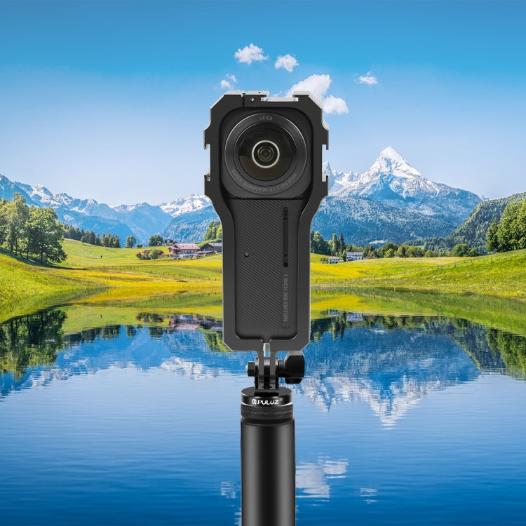 PULUZ Protective Cage Rig Housing Frame with Cold Shoe for Insta360 ONE RS 1-Inch 360 Edition(Black) - HoMEdemic™ 