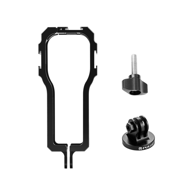 PULUZ Protective Cage Rig Housing Frame with Cold Shoe for Insta360 ONE RS 1-Inch 360 Edition(Black) - HoMEdemic™ 