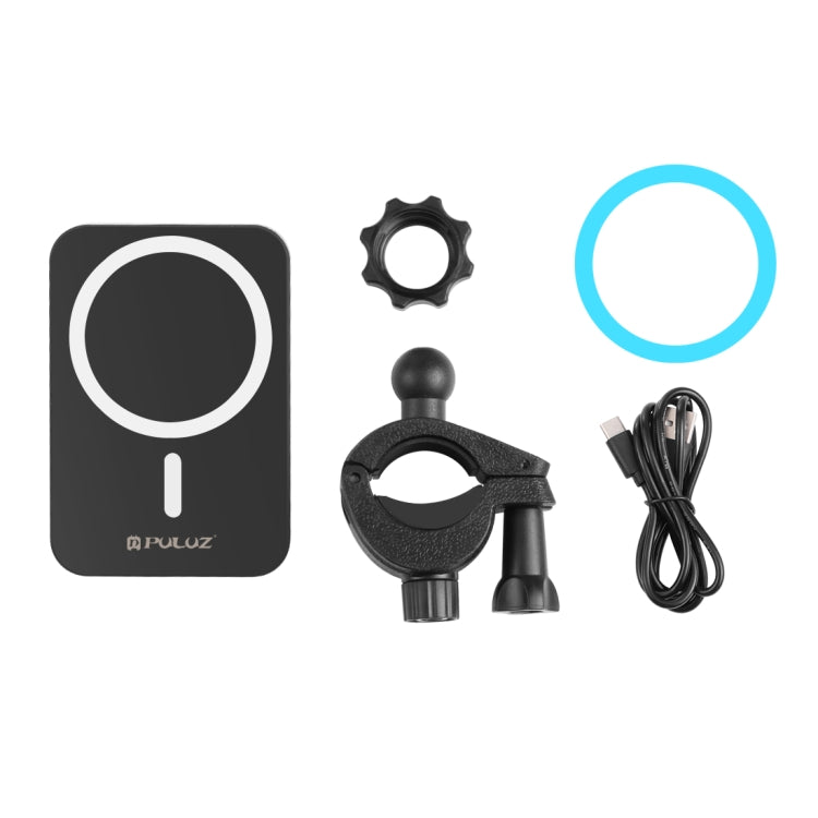 PULUZ 15W Magnetic Qi Wireless Charger Vlogging Phone Clamp Holder(Black) - HoMEdemic™ 