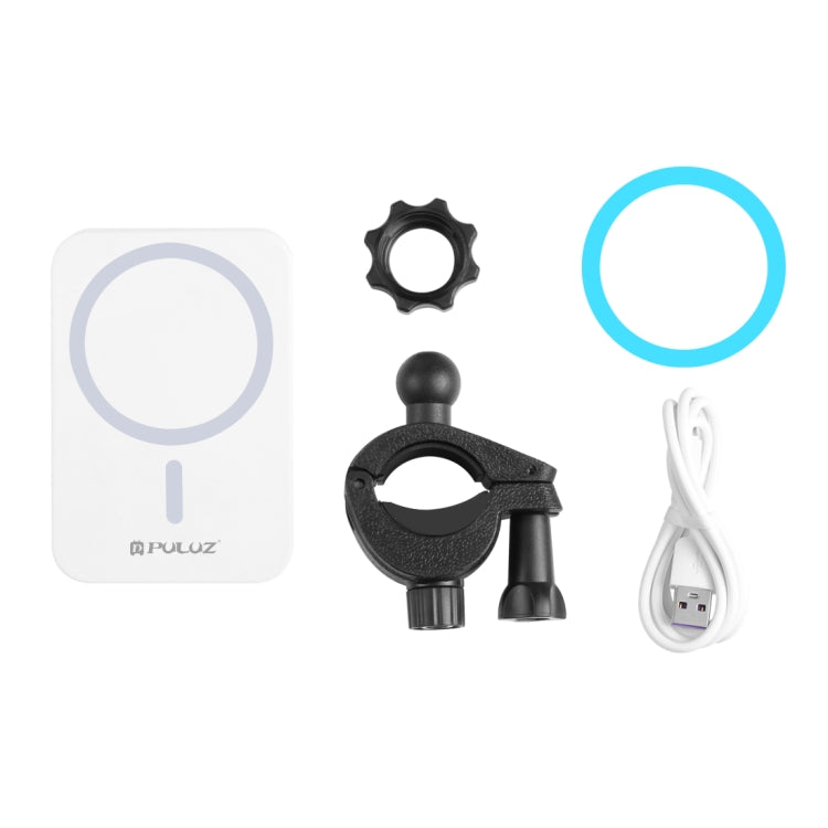 PULUZ 15W Magnetic Qi Wireless Charger Vlogging Phone Clamp Holder(White) - HoMEdemic™ 