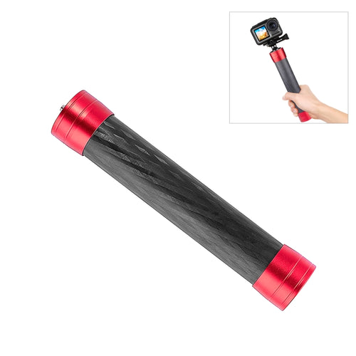 PULUZ 21cm Carbon Fiber Extension Monopod Stick for DJI / MOZA / Feiyu V2 / Zhiyun G5 Gimbal(Red) - HoMEdemic™ 