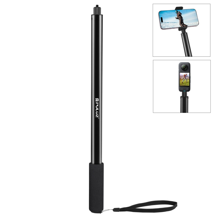 PULUZ 2m Metal Selfie Stick Monopod  for Insta360 One RS / X2 / X3 / X4 / DJI Osmo 360 (Black) - HoMEdemic™ 