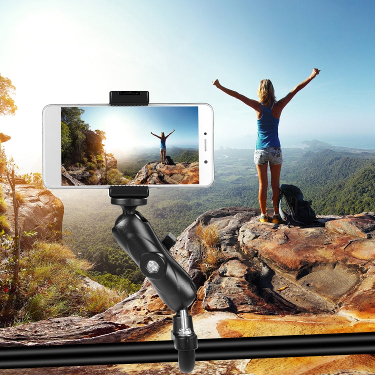 PULUZ Motorcycle Handlebar Fixed Mount U-Bolt Base Holder for GoPro and Other Action Cameras(Black) - HoMEdemic™ 
