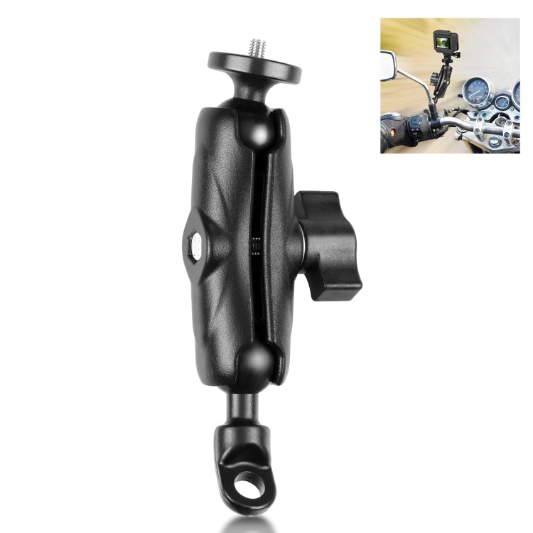 PULUZ Motorcycle Holder Mirror Base Hole Fixed Mount for GoPro and Other Action Cameras(Black) - HoMEdemic™ 