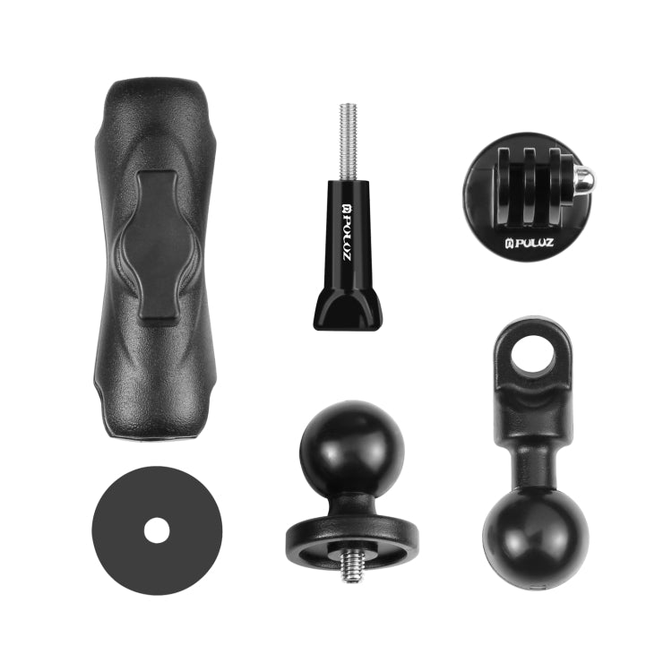 PULUZ Motorcycle Holder Mirror Base Hole Fixed Mount for GoPro and Other Action Cameras(Black) - HoMEdemic™ 