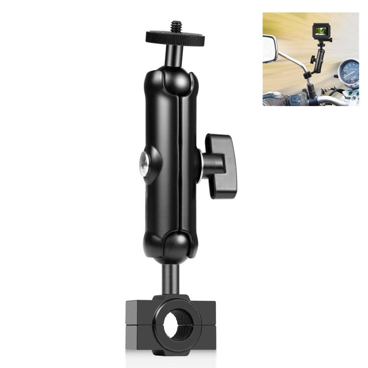 PULUZ Motorcycle Holder Rearview Mirror Fixed Mount for GoPro and Other Action Cameras (Black) - HoMEdemic™ 