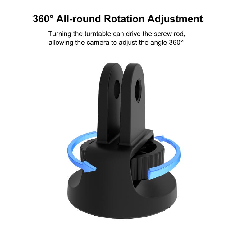 PULUZ 1/4 inch Screw Adjustable ABS Action Camera Tripod Adapter (Black) - HoMEdemic™ 