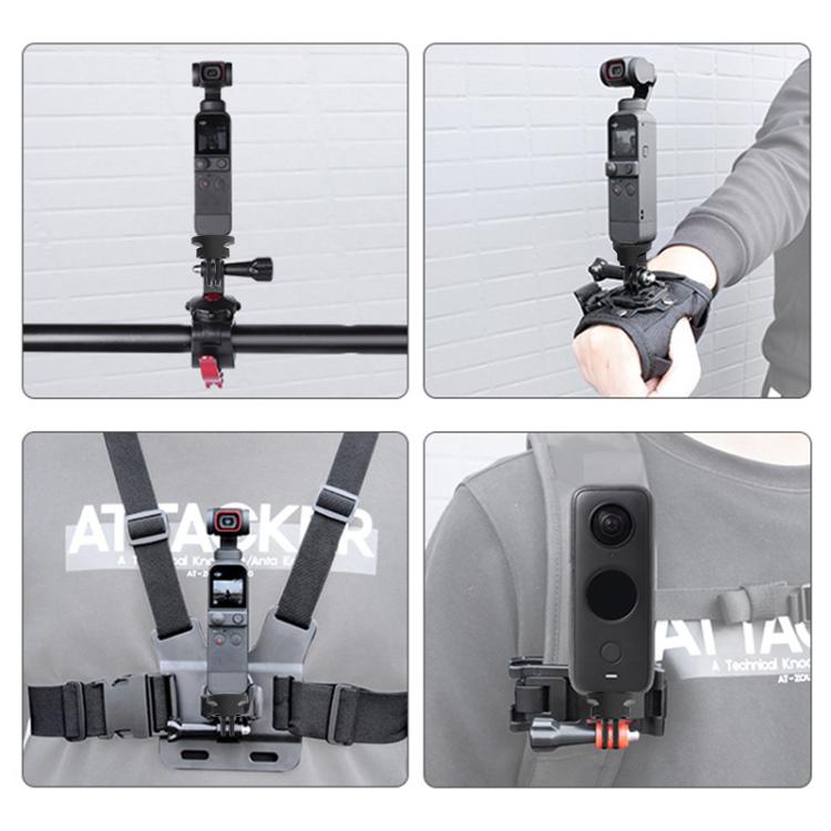 PULUZ 1/4 inch Screw Adjustable ABS Action Camera Tripod Adapter (Black) - HoMEdemic™ 