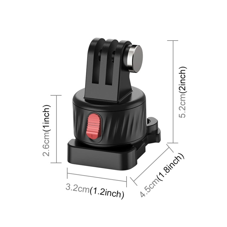 PULUZ Action Camera Quick Release Magnetic Base Adapter (Black) - HoMEdemic™ 