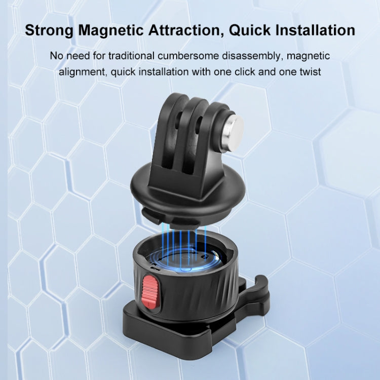 PULUZ Action Camera Quick Release Magnetic Base Adapter (Black) - HoMEdemic™ 