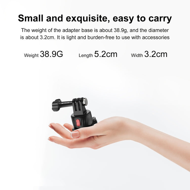 PULUZ Action Camera Quick Release Magnetic Base Adapter (Black) - HoMEdemic™ 