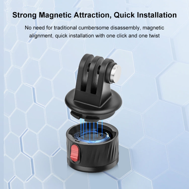 PULUZ Action Camera 1/4 inch Magnetic Base Adapter (Black) - HoMEdemic™ 
