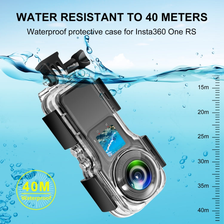 For Insta360 One RS 1-Inch 360 Edition PULUZ 40m Underwater Waterproof Housing Case - HoMEdemic™ 