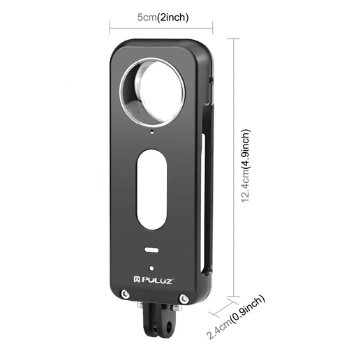 For Insta360 X3 PULUZ Metal Protective Cage Rig Housing Frame with Lens Protector(Black) - HoMEdemic™ 