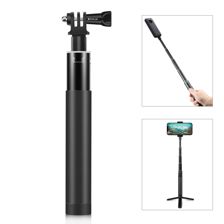 PULUZ 70cm Metal Selfie Stick Monopod with Invisible Adapter Base & Screw for Insta360 One RS / X2 / X3 / DJI Osmo 360 - HoMEdemic™ 