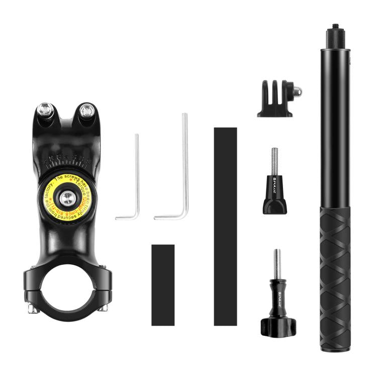 PULUZ Motorcycle Bicycle Handlebar Fixture Mount Camera Bracket Adapter with Monopod Stand - HoMEdemic™ 