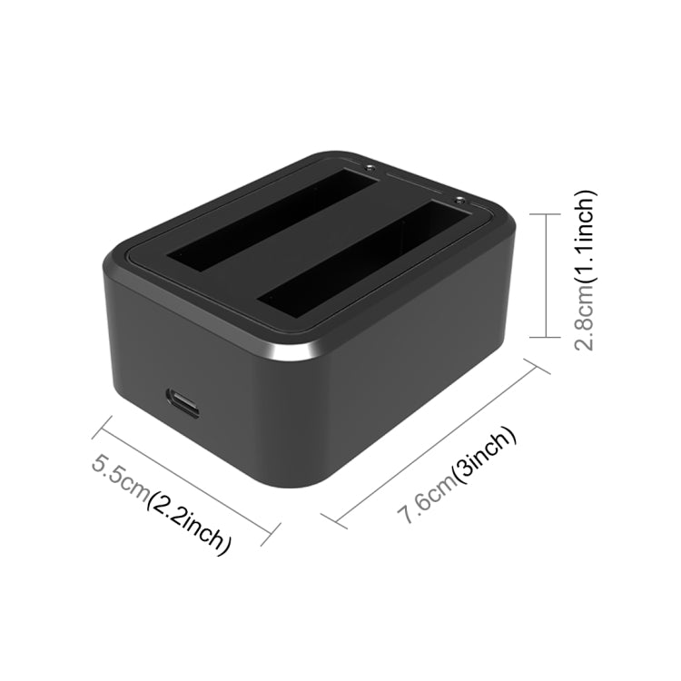 For Insta360 X3 PULUZ USB Dual Batteries Charger with  Indicator Light - HoMEdemic™ 