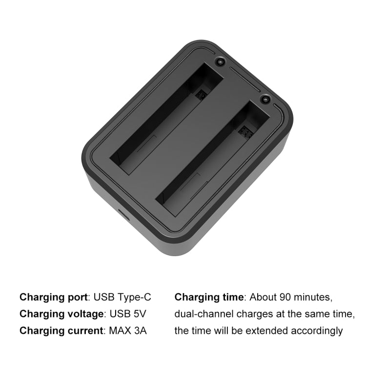 For Insta360 X3 PULUZ USB Dual Batteries Charger with  Indicator Light - HoMEdemic™ 