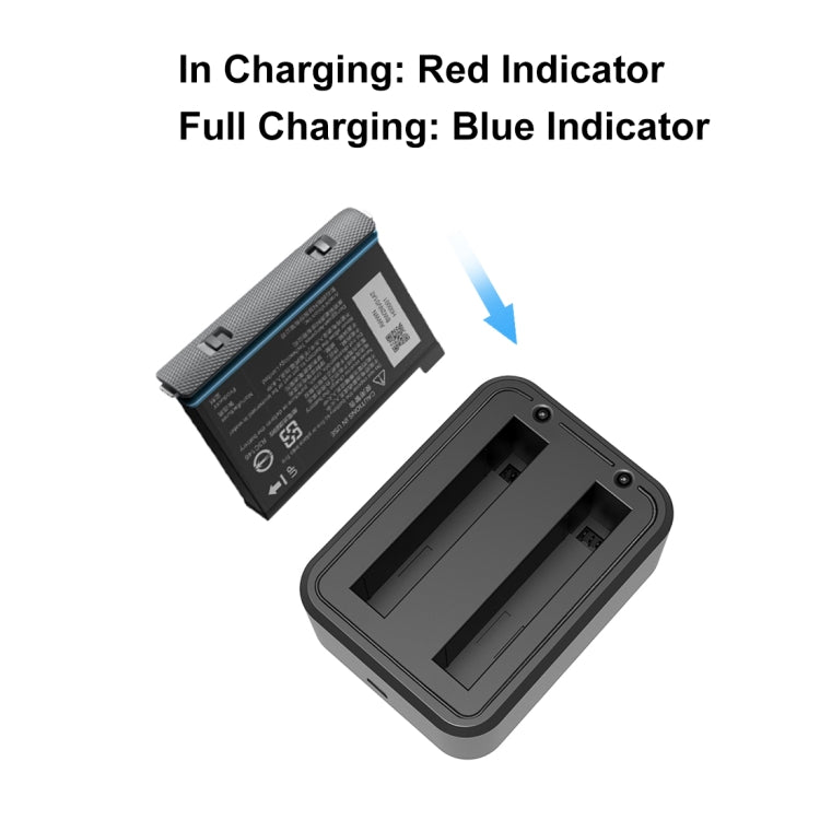 For Insta360 X3 PULUZ USB Dual Batteries Charger with  Indicator Light - HoMEdemic™ 