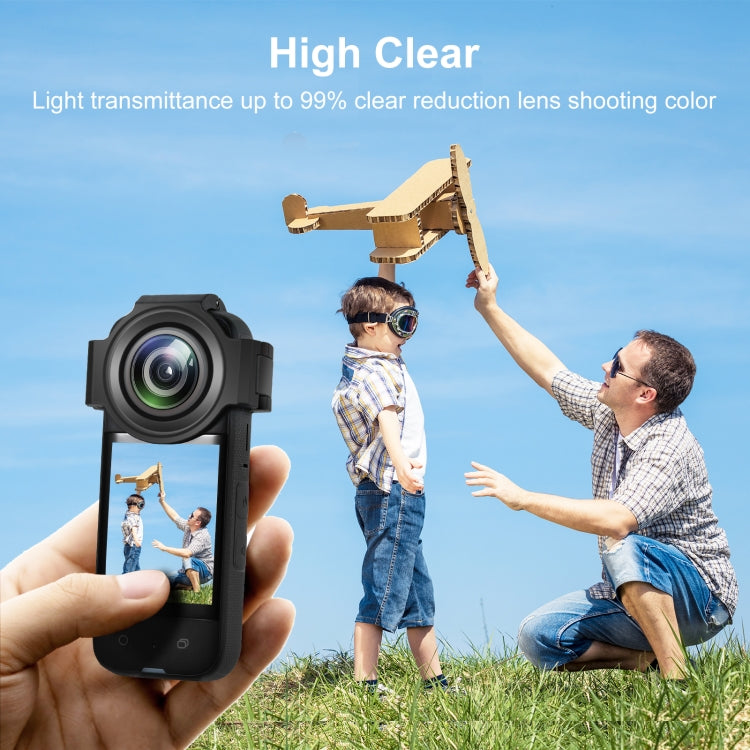 For Insta360 X3 PULUZ Upgrade Optical Glass Lens Guard Protective Cover - HoMEdemic™ 