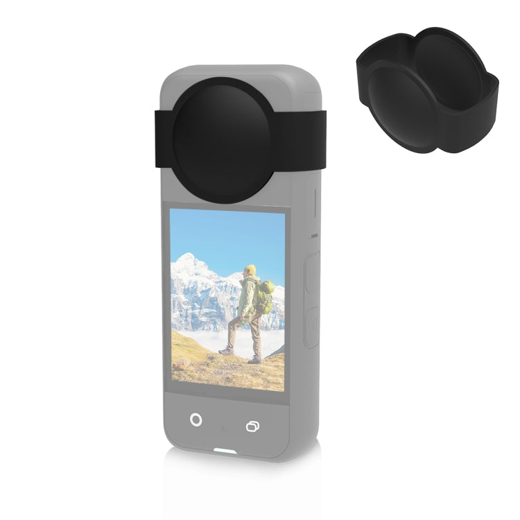 For Insta360 X3 PULUZ Silicone Lens Body Lens Guard Protective Cover(Black) - HoMEdemic™ 