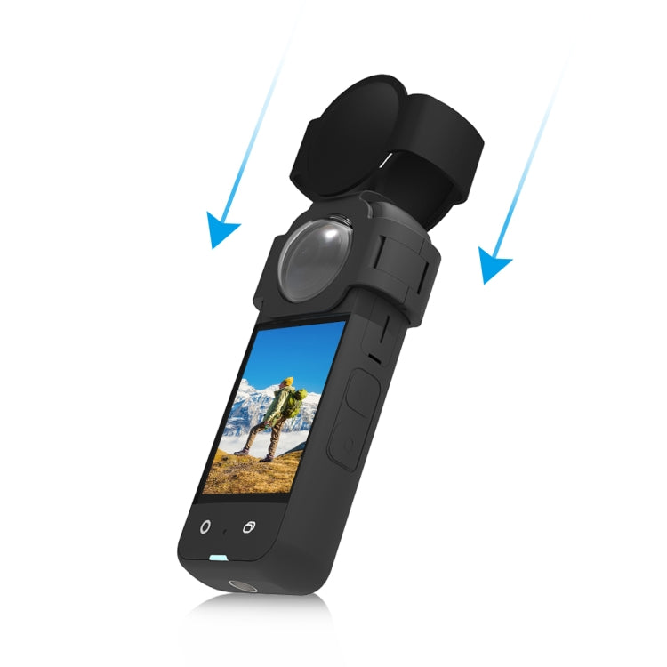 For Insta360 X3 PULUZ Silicone Lens Body Lens Guard Protective Cover(Black) - HoMEdemic™ 