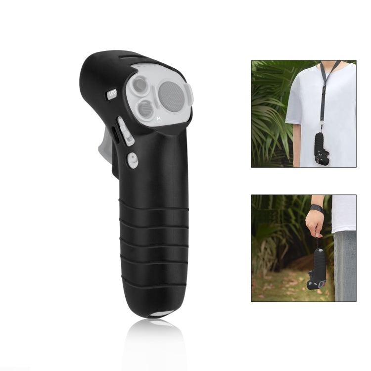 For DJI RC Motion 2 / DJI Avata / FPV Rocker PULUZ Silicone Protective Case with Neck Strap(Black) - HoMEdemic™ 