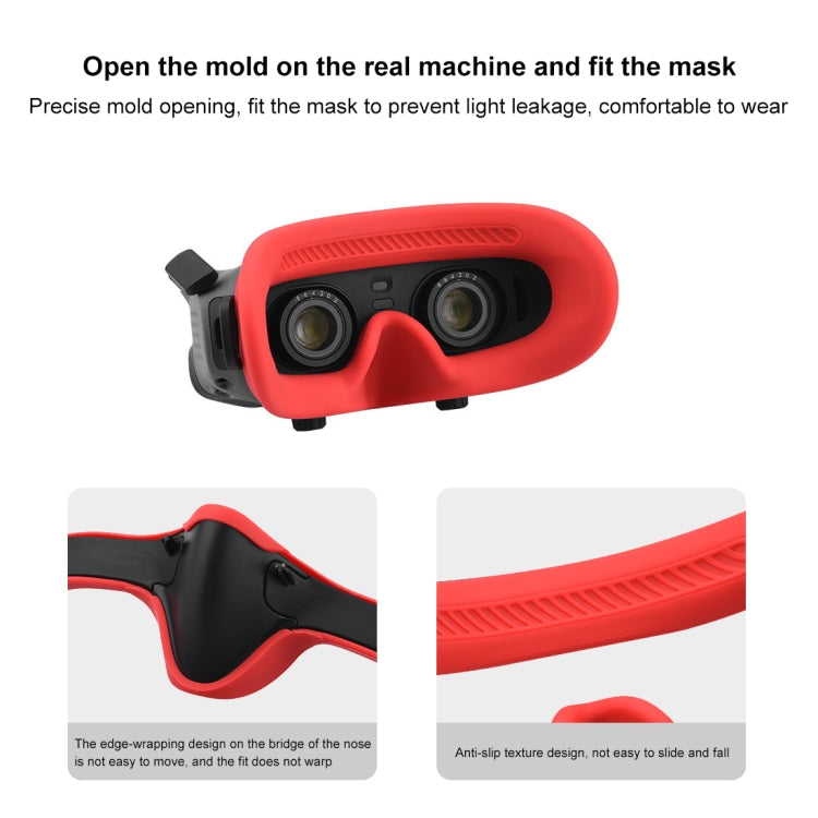 For DJI Avata Goggles 2 PULUZ Flying Eye Mask Silicone Protective Case(Red) - HoMEdemic™ 