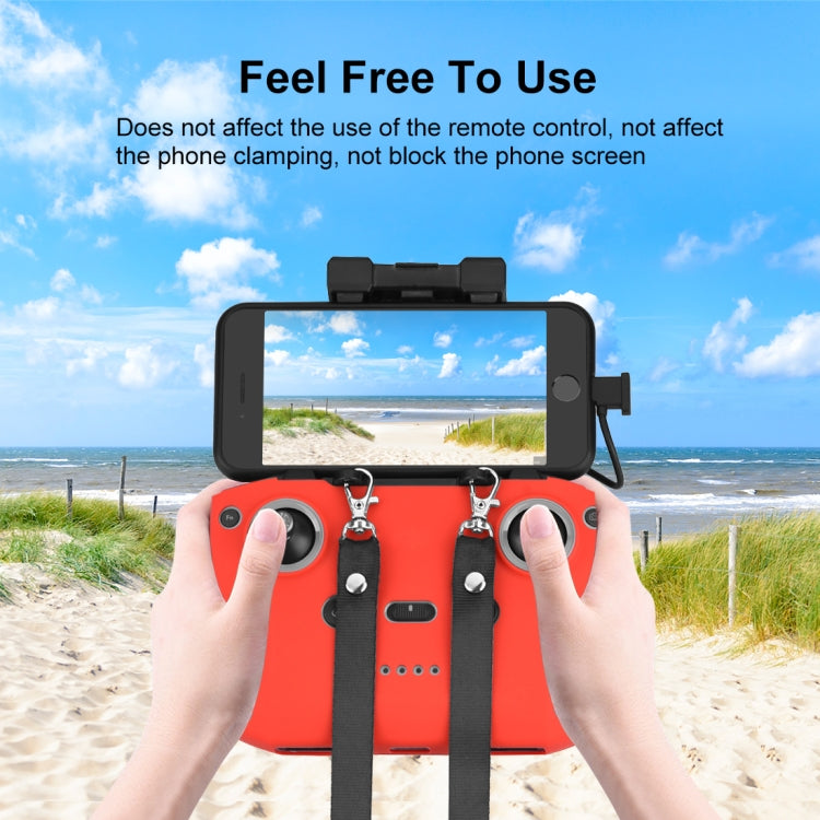 PULUZ Nylon Dual-Hook Anti-lost Anti-fall Neck Strap Lanyard for DJI Mini 3 / 3 Pro / Mavic 3 / Air 2 / 2S Remote Control (Black) - HoMEdemic™ 