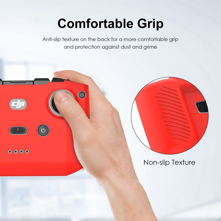 PULUZ Shockproof Anti-scratch Silicone Case For DJI Neo / Mini 3 / 3 Pro / Mavic 3 / Air 2S / Mini 2 RC-N2 / RC-N1 / RC-N3 Remote Control(Red) - HoMEdemic™ 