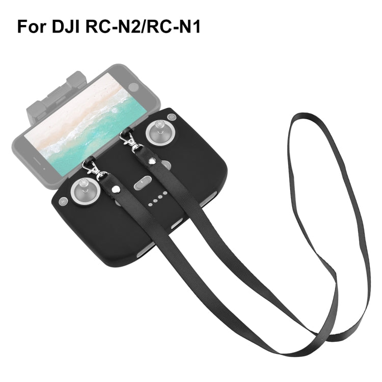 PULUZ Shockproof Anti-scratch Silicone Case with Neck Strap For DJI Neo / Mini 3 / 3 Pro / Mavic 3 / Air 2S / Mini 2 RC-N2 / RC-N1 / RC-N3 Remote Control(Black) - HoMEdemic™ 