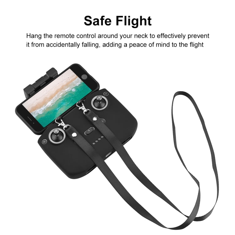 PULUZ Shockproof Anti-scratch Silicone Case with Neck Strap For DJI Neo / Mini 3 / 3 Pro / Mavic 3 / Air 2S / Mini 2 RC-N2 / RC-N1 / RC-N3 Remote Control(Black) - HoMEdemic™ 
