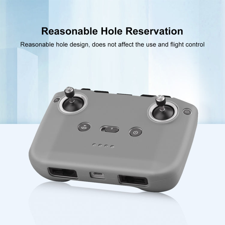PULUZ Shockproof Anti-scratch Silicone Case with Neck Strap For DJI Neo / Mini 3 / 3 Pro / Mavic 3 / Air 2S / Mini 2 RC-N2 / RC-N1 / RC-N3 Remote Control (Grey) - HoMEdemic™ 