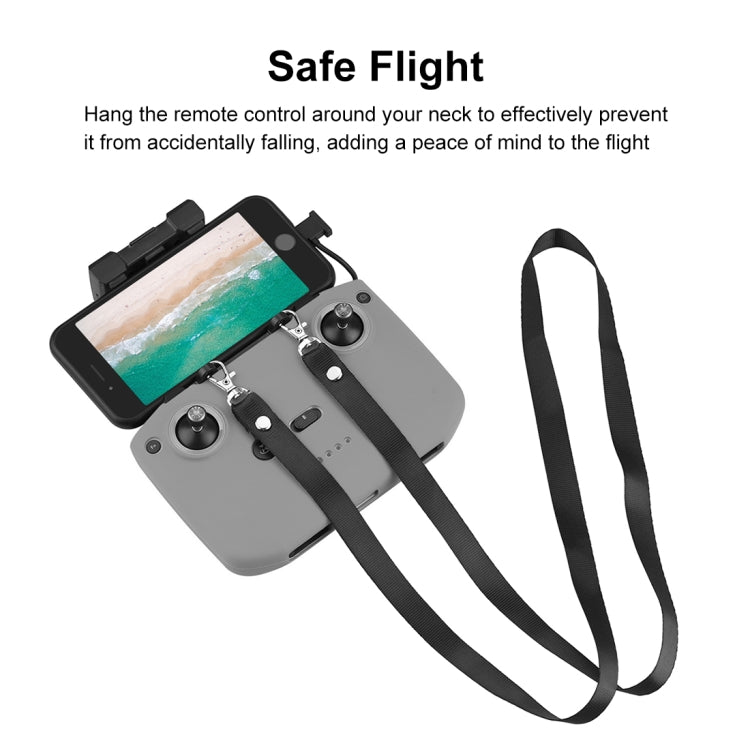 PULUZ Shockproof Anti-scratch Silicone Case with Neck Strap For DJI Neo / Mini 3 / 3 Pro / Mavic 3 / Air 2S / Mini 2 RC-N2 / RC-N1 / RC-N3 Remote Control (Grey) - HoMEdemic™ 
