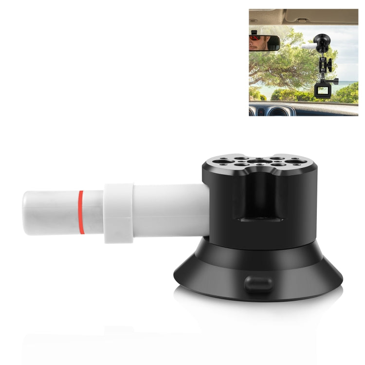 PULUZ 3 inch Car Single Pump Suction Cup Aluminum Alloy Mount (Black) - HoMEdemic™ 