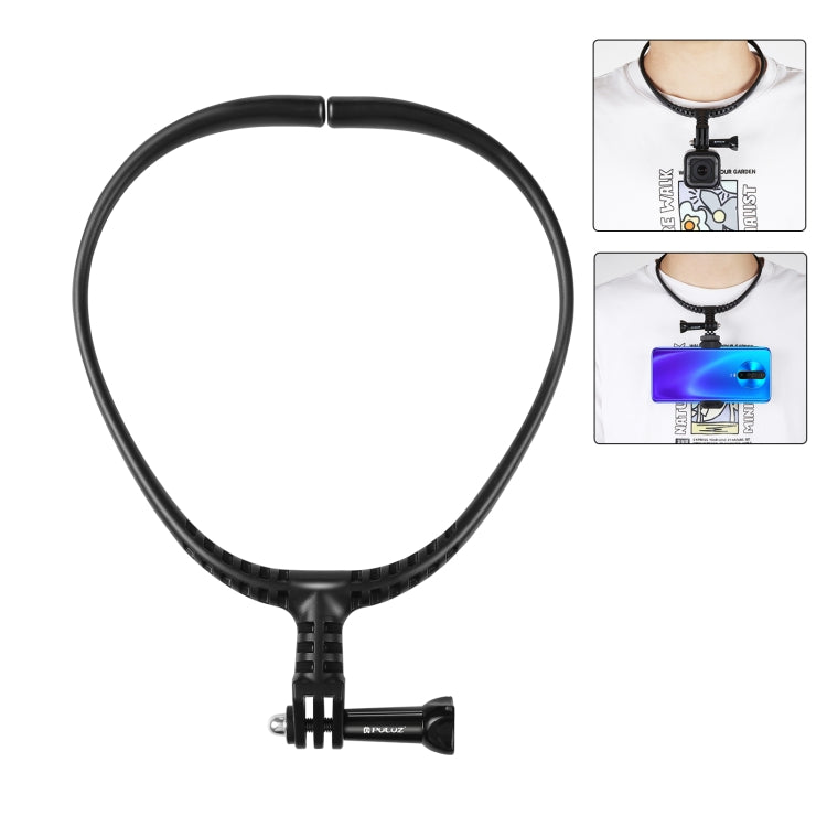 PULUZ Lazy Adjustable Neck Bracket for GoPro Action Cameras (Black) - HoMEdemic™ 